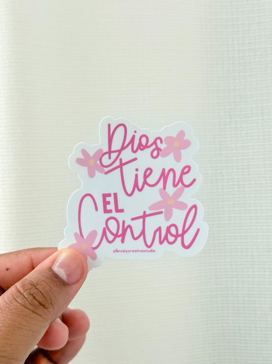 Sticker "Dios Tiene el Control"