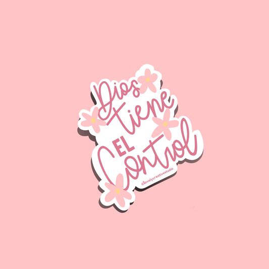 Sticker "Dios Tiene el Control"